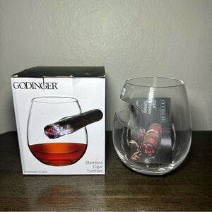 Godinger 15oz Cigar Whiskey Glass - Clear